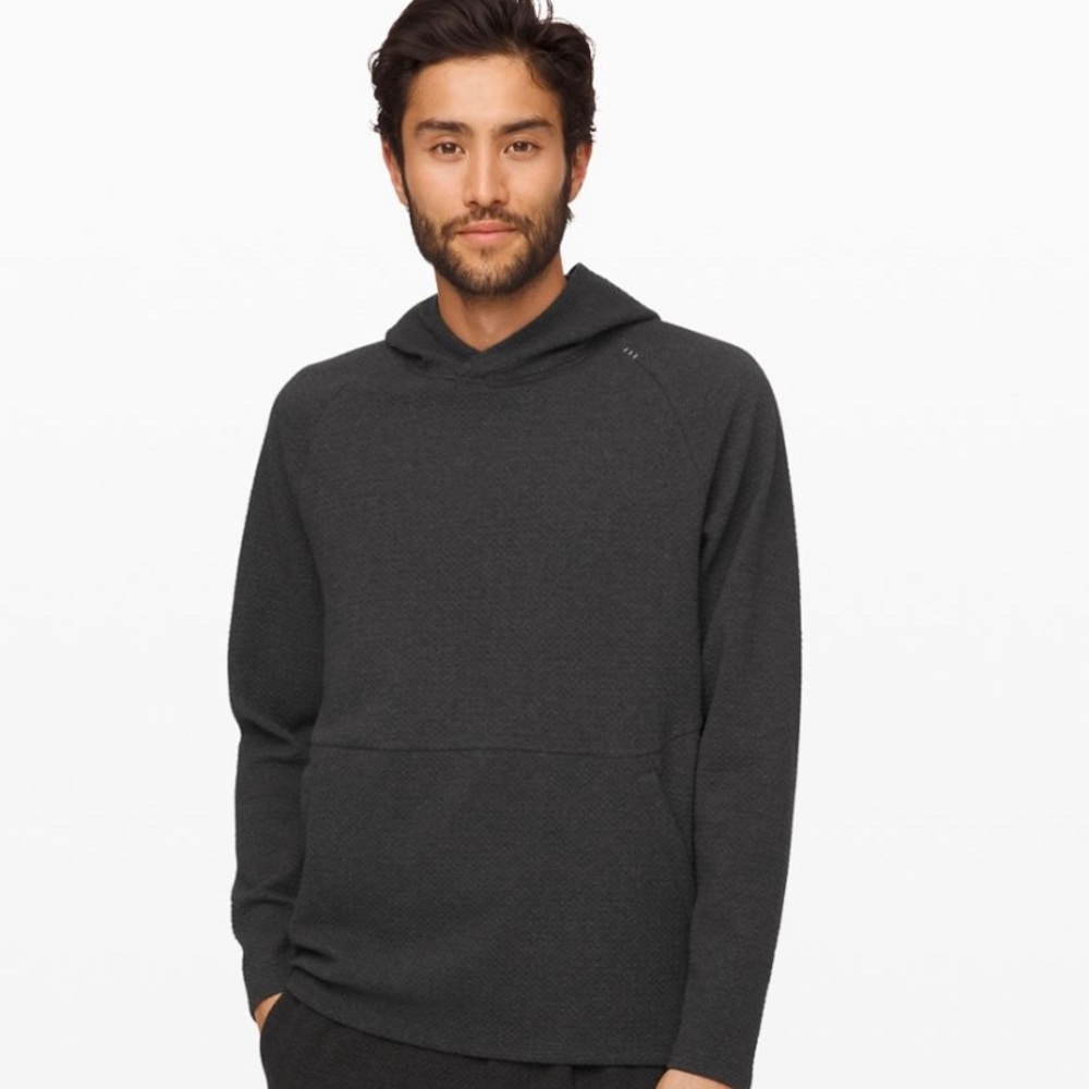 Lululemon At Ease Hoodie M Heathered Black/Black